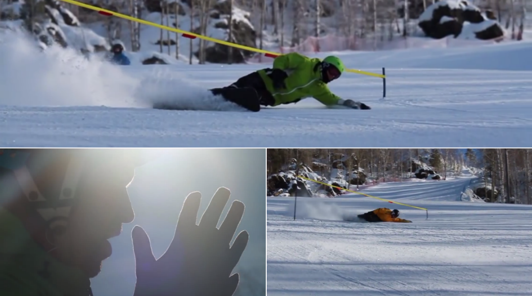 Vintersport, Ryssland, Snowboard, Slalom